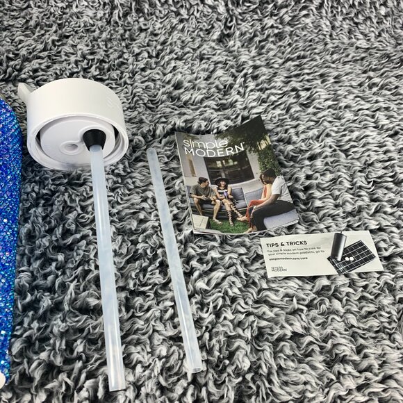 NEW Simple Modern Custom Bling Water Bottle Rhinestone SUMMIT Stainless Steel 18 - Picture 3 of 11